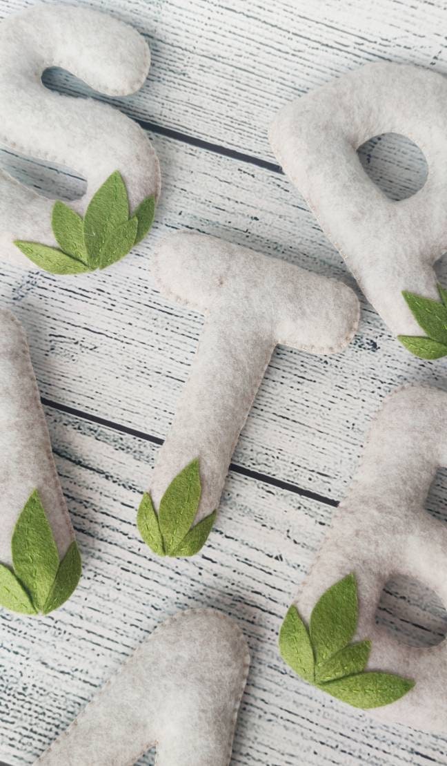 Personalized Name Garland Name Garland Nursery Felt Name Etsy