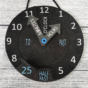 Educational clock for kids, learn to tell time