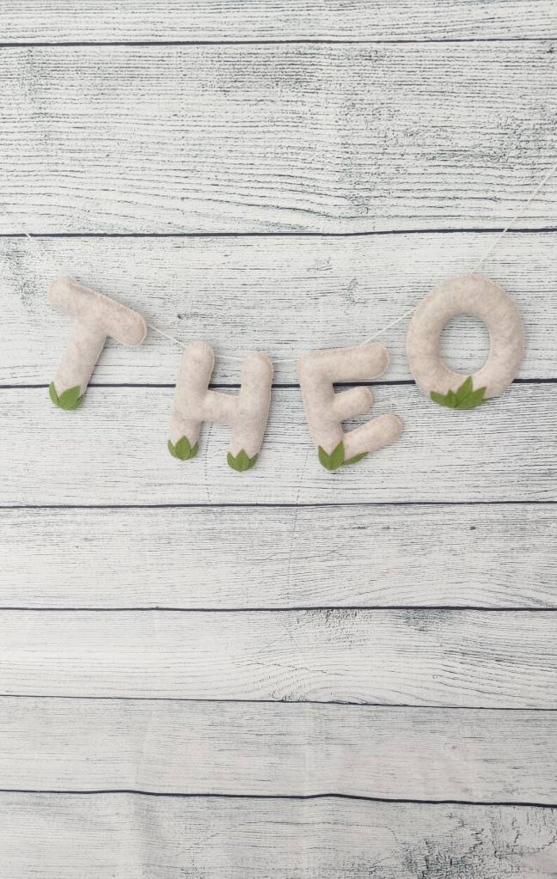 Personalized Name Garland Name Garland Nursery Felt Name Etsy
