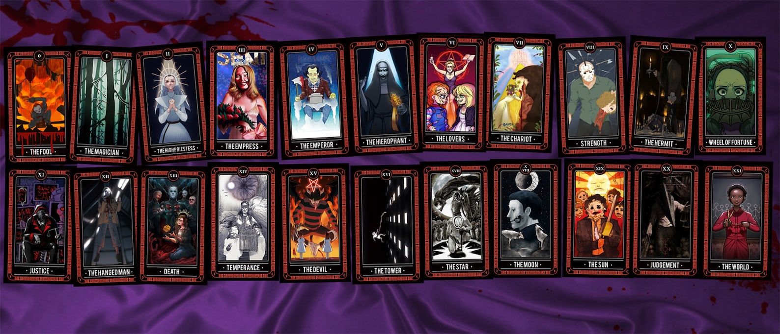 Horror Movie Tarot Cards | Etsy