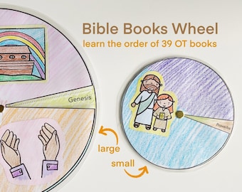 OT Bible Wheel: Books Activity, Sunday School Craft (Digital Download)