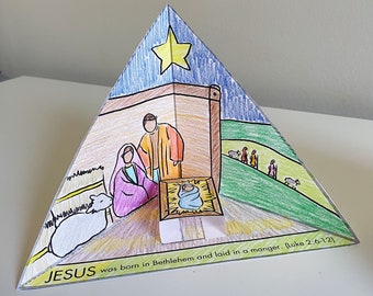 Nativity Triorama: Bible Story Craft (Digital Download)