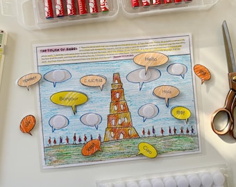 Tower of Babel Activity: Kids Bible Puzzle (Digital Download)