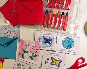 Bible Verse Valentine Cards: Christian Coloring Notes (Printable PDF)