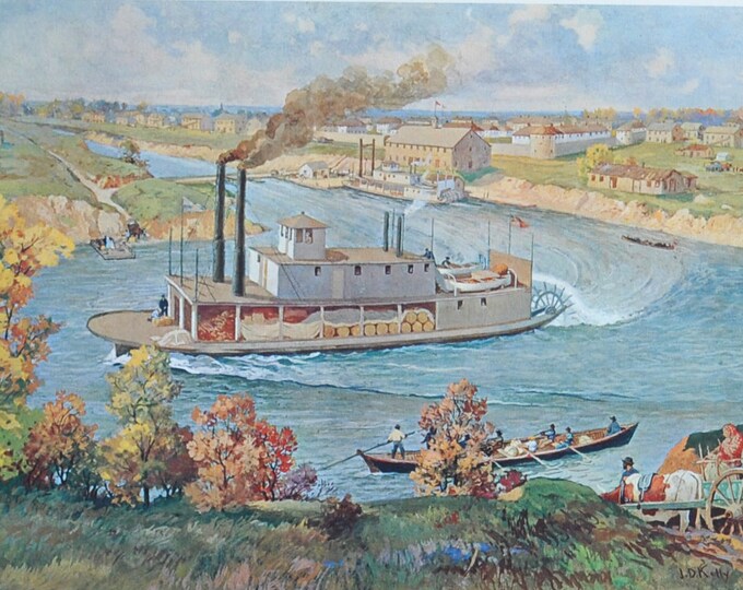 The Gateway to Canada's Granary - Original History Print from 1967 (La Verendrye, Fort Rouge, Montreal Fur Trade, Garry, Hudson Bay)