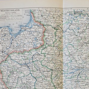 Ostsee / Ukraine - original antike Landkarte von 1902 (Land, Stadt, Provinz, Region, Metropolregion, Kontinent, Europa, Russland, Polen)
