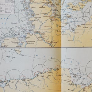 Deutschland Nautische Lichter / Leuchttürme - original antike Karte von 1902 (Land, Stadt, Provinz, Region, Metropol, Kontinent, Marine)