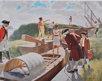 First St Lawrence Canal - Original History Print from 1967 (Canada, Jacques Cartier, Lake St Louis, St Francis, Frederick Haldimand, Twiss)