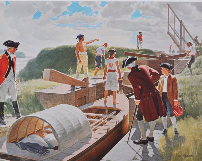 First St Lawrence Canal - Original History Print from 1967 (Canada, Jacques Cartier, Lake St Louis, St Francis, Frederick Haldimand, Twiss)