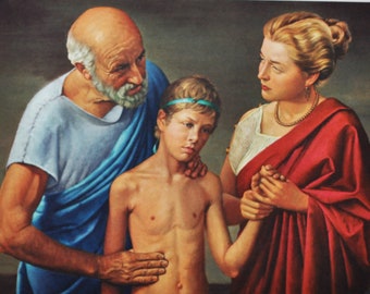 Hippocrates : Medicine Becomes Science Original Medical Print / Poster (history, medicine, medical, pharmacy, greek, greece)