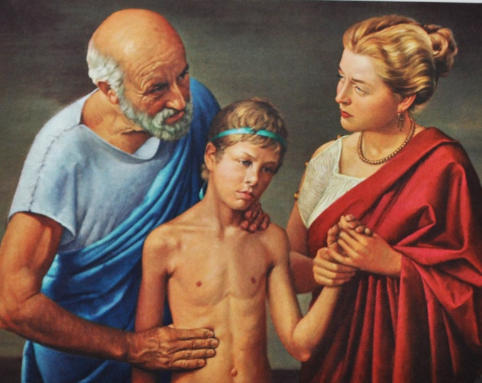 Hippocrates : Medicine Becomes Science Original Medical Print / Poster (history, medicine, medical, pharmacy, greek, greece)