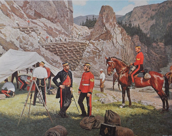 The Cariboo Road - Original History Print from 1967 (Canada, gold prospectors, Fraser River, R C Moody, James Douglas, Upper Fraser Quesnel)
