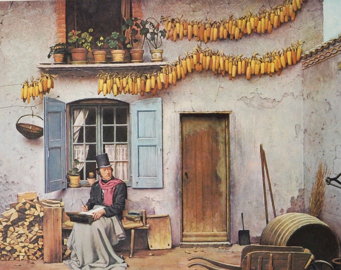 Claude Bernard: Explorer of Physiologic Frontier, Original Medical Print / Poster 1960s (history, medicine, medical, pharmacy, physiology)