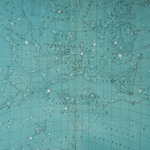 Sternenkarte des Nordens Nr. 3 - alter Originaldruck 1908 (Astronomie Universum Sterne Planet Sonne Sonnensystem himmlische Lithographie-Karte)