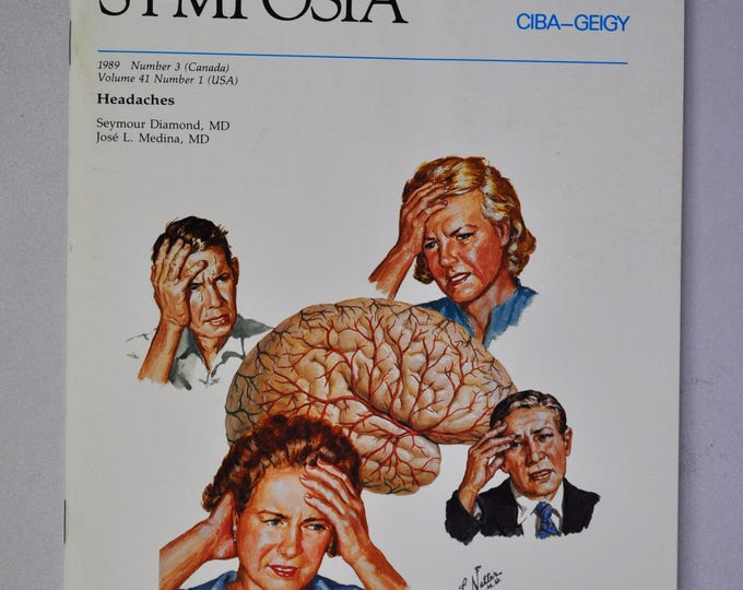 1989 Clinical Symposia booklet - subject: Headaches (medical doctor medicine hospital pharmacy surgeon disease magazine)