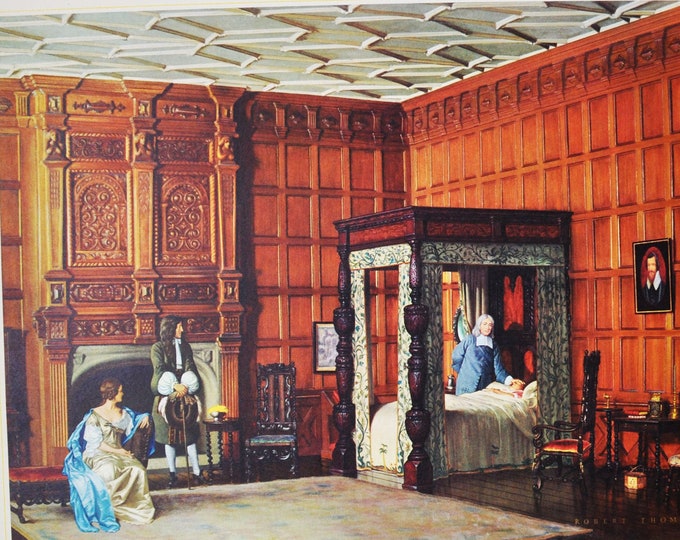 Thomas Sydenham: Proponent of Clinical Medicine -Original Medical Print / Poster (history, pharmacy, physician, doctor, john locke, doctor)
