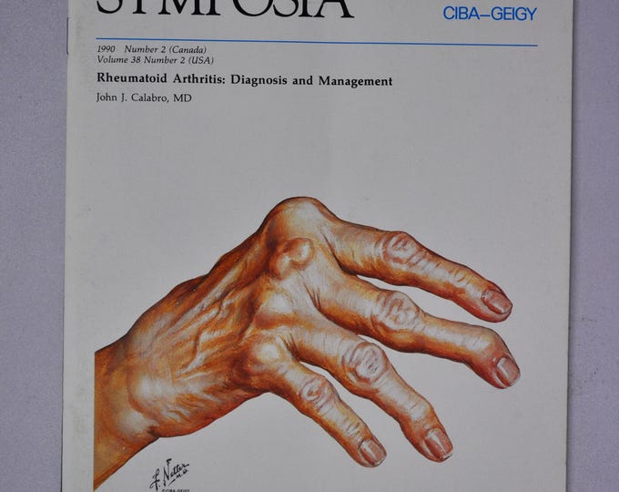1990 Clinical Symposia booklet - subject: Rheumatoid Arthritis Diagnosis and Management (medical doctor medicine hospital pharmacy surgeon)
