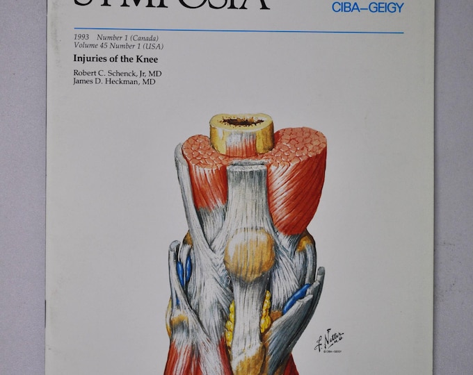 1993 Clinical Symposia booklet - subject: Injuries of the Knee (medical doctor medicine hospital pharmacy surgeon)