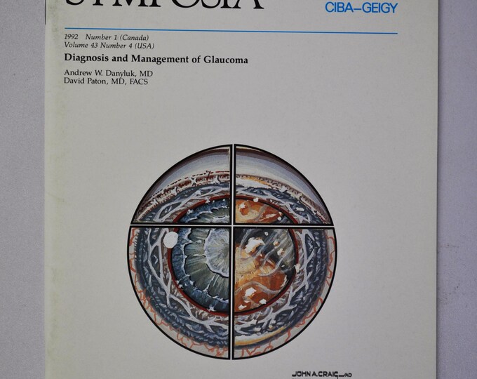 1992 Clinical Symposia booklet - subject: Diagnosis and Management of Glaucoma (medical doctor medicine hospital pharmacy surgeon)
