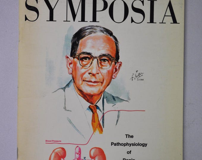 1975 Clinical Symposia booklet - subject: The Pathophysiology of Renin (medical doctor medicine hospital pharmacy surgeon)