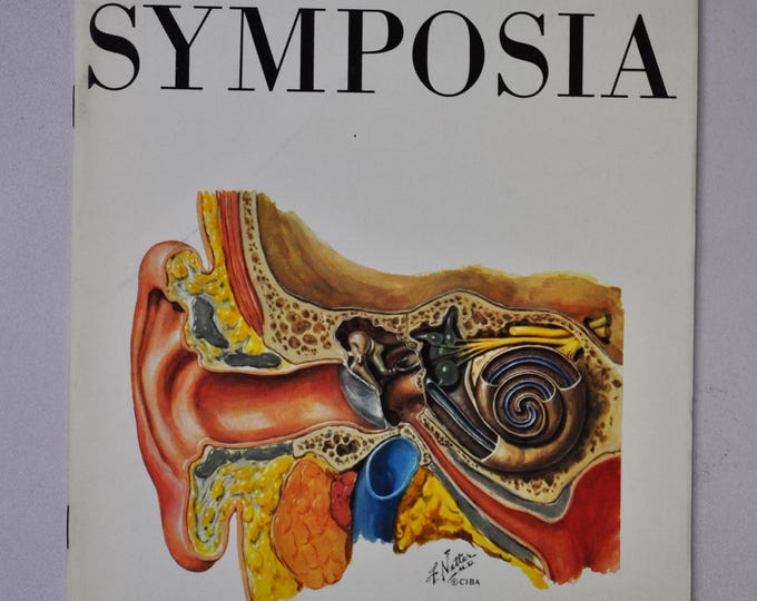 1971 Clinical Symposia booklet - subject: Otologic Diagnosis and the Treatment of Deafness (medical doctor medicine hospital pharmacy)