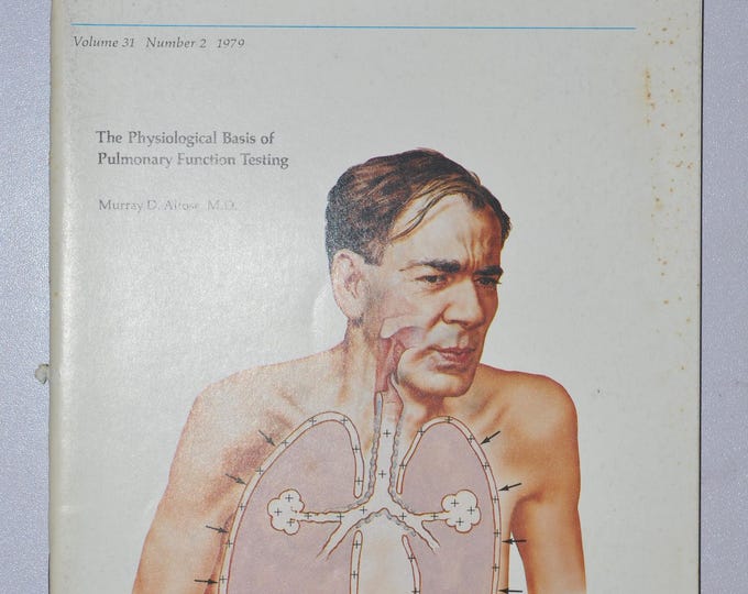 1979 Clinical Symposia booklet - subject: The Physiological Basis of Pulmonary Function Testing (medical doctor medicine science CIBA GEICY)