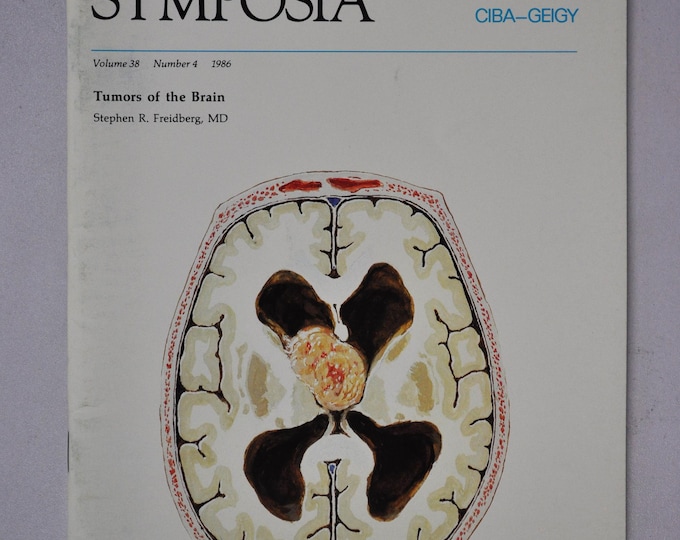1986 Clinical Symposia booklet - subject: Tumors of the Brain (medical doctor medicine hospital pharmacy)