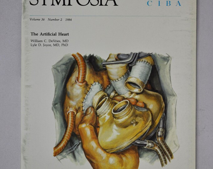 1984 Clinical Symposia booklet - subject: The Artificial Heart (medical doctor medicine hospital pharmacy)