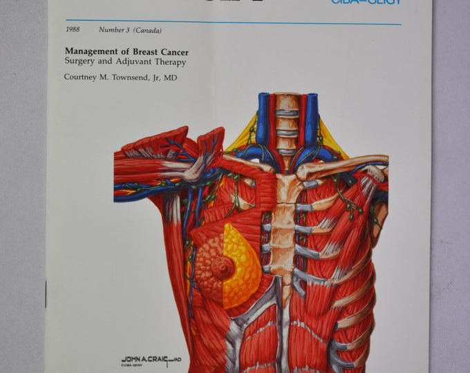 1988 Clinical Symposia booklet - subject: Management of Breast Cancer (medical doctor medicine hospital pharmacy)