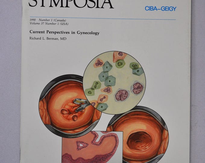 1990 Clinical Symposia booklet - subject: Current Perspectives in Gynecology (medical doctor medicine hospital pharmacy surgeon)