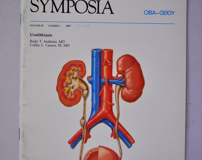1987 Clinical Symposia booklet - subject: Urolithiasis (medical doctor medicine hospital pharmacy)