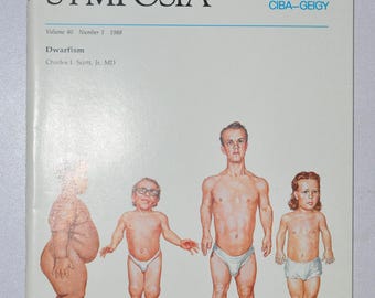 1988 Clinical Symposia booklet - subject: Dwarfism (medical doctor medicine hospital pharmacy surgeon science CIBA GEICY)
