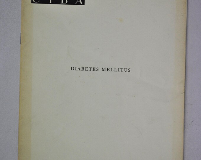 1963 Clinical Symposia booklet - subject: Diabetes Mellitus (medical doctor medicine hospital pharmacy surgeon)