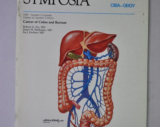 1992 Clinical Symposia booklet - subject: Cancer of Colon and Rectum (medical doctor medicine hospital pharmacy surgeon)