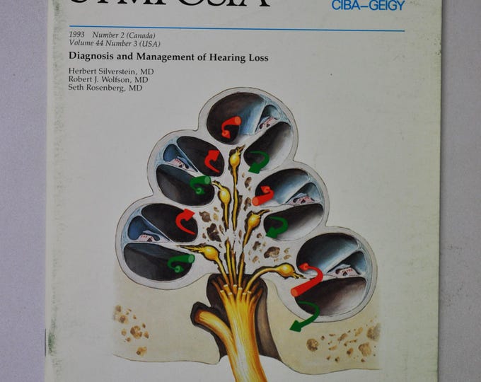 1993 Clinical Symposia booklet - subject: Diagnosis and Management of Hearing Loss (medical doctor medicine hospital pharmacy surgeon)