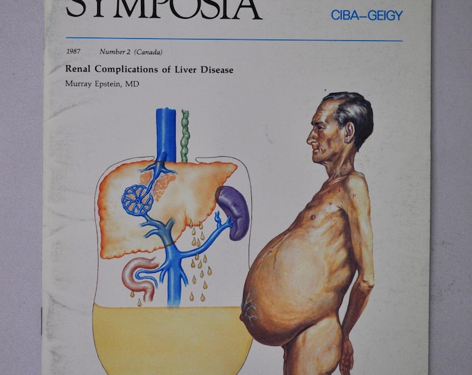 1987 Clinical Symposia booklet - subject: Renal Complications of Liver Disease (medical doctor medicine hospital pharmacy)