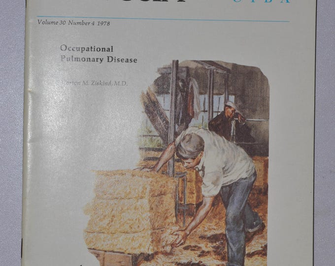 1978 Clinical Symposia booklet - subject: Occupational Pulmonary Disease (medical doctor medicine hospital pharmacy surgeon CIBA GEICY)