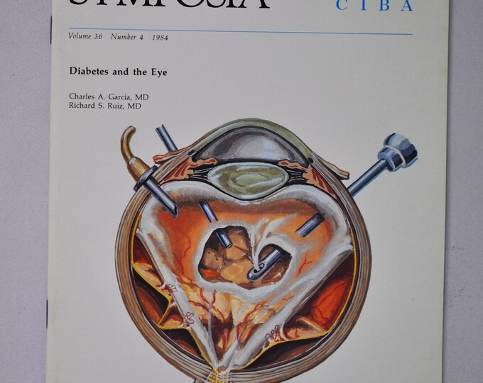 1984 Clinical Symposia booklet - subject: Diabetes and the Eye (medical doctor medicine hospital pharmacy surgeon)
