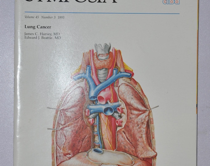 1993 Clinical Symposia booklet - subject: Lung Cancer (medical doctor medicine hospital pharmacy surgeon science CIBA GEICY)