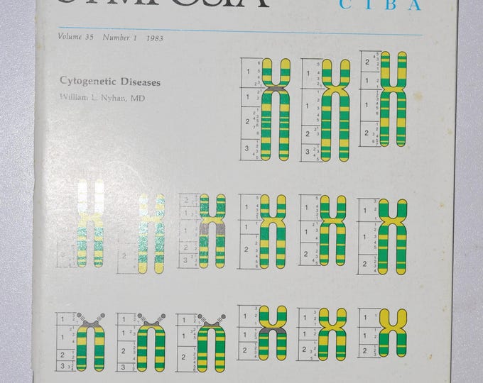 1983 Clinical Symposia booklet - subject: Cytogenetic Diseases (medical doctor medicine hospital pharmacy surgeon science DNA CIBA GEICY)