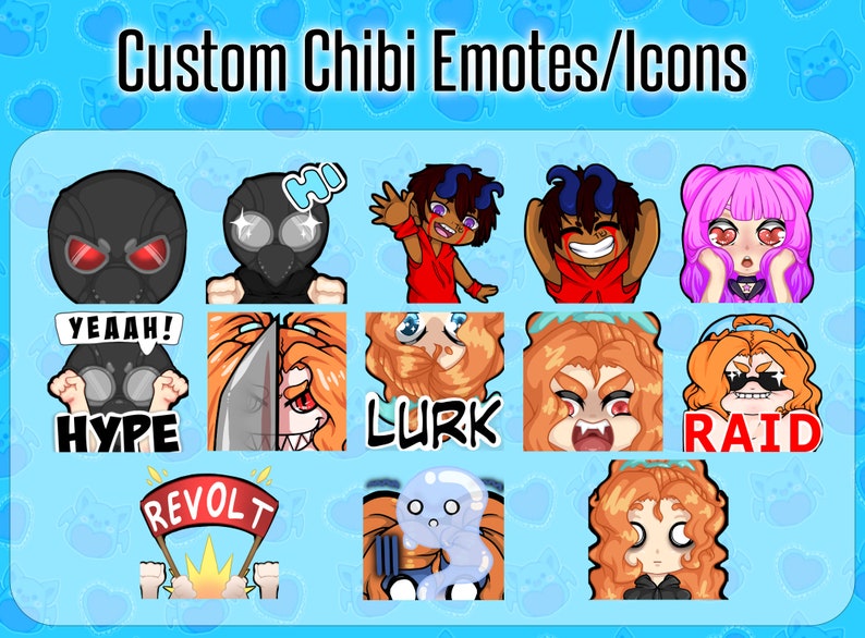 Emote/Icon Custom Chibi Commissions image 1