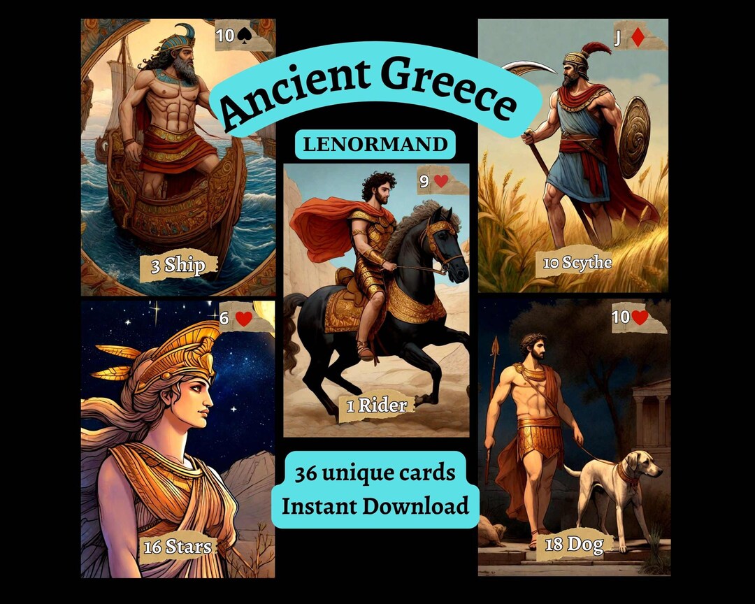 Instant Download Lenormand Unique Cards! Step Into the Splendor of ...