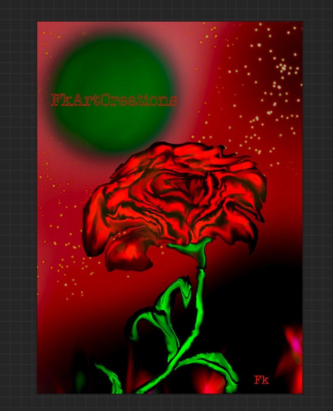 Flower emotions/ poster/flower art / digital art Etsy