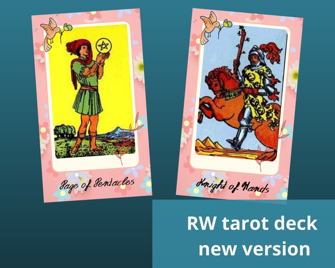 Printable Tarot Deck Rider Waite Instant Download Files - Etsy