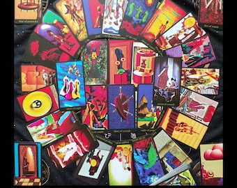 Mind Trap Tarot Deck: Handgezeichnete Erstausgabe, handgefertigt, seltenes Sammlerstück, einzigartiges Tarot Deck, Eco Handmade Box