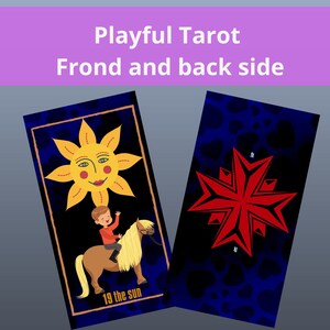 Tarot Deck Printable Cards Playful Tarot Funny &amp; Unique 78 Tarot Cards ...