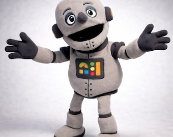Klanker Robot Hand Puppet (24” / 60cm) – Full Body Collectible Puppet with Carry Bag LIMITED EDITION