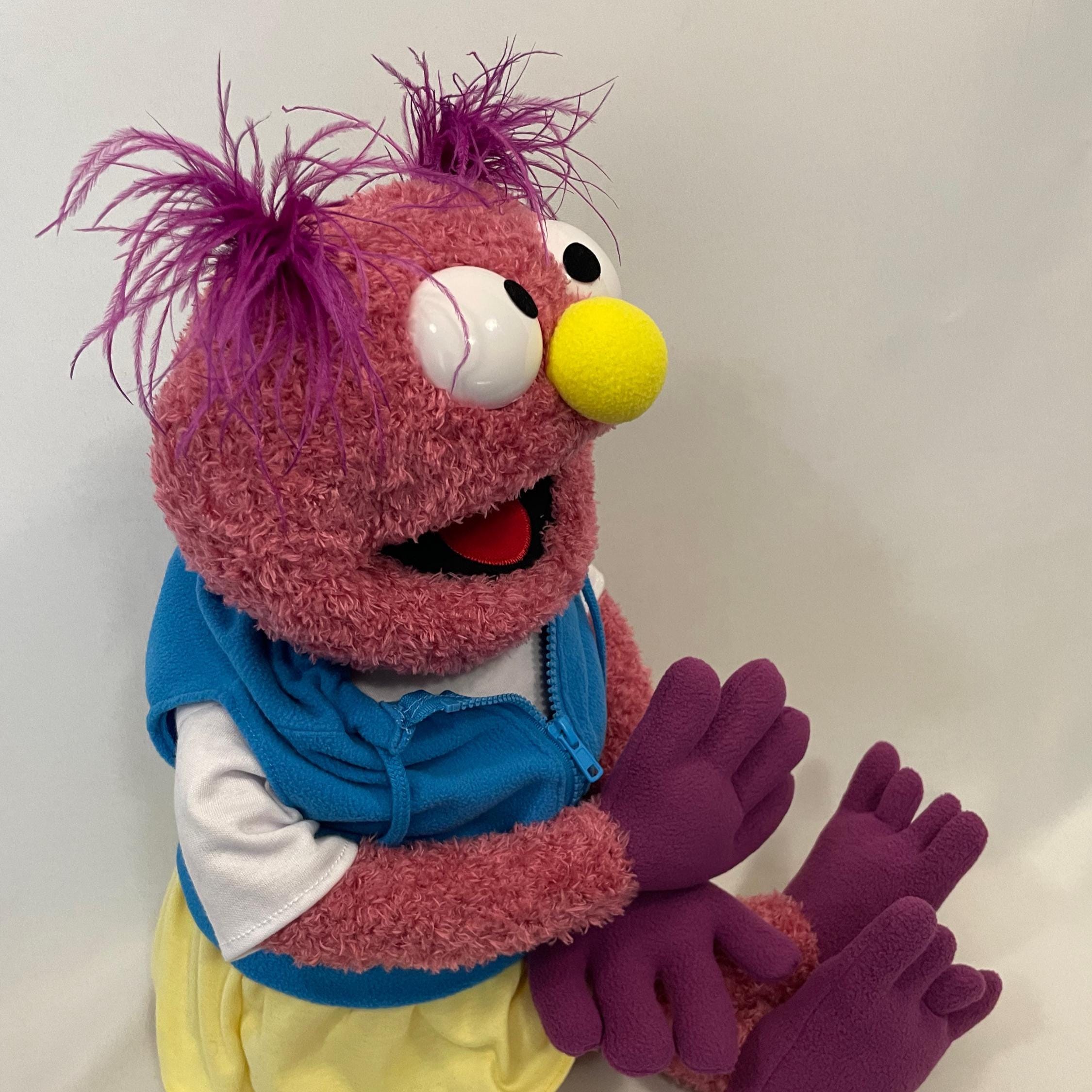 60cmモンスターハンドパペット - スムース全身ふわふわパペット