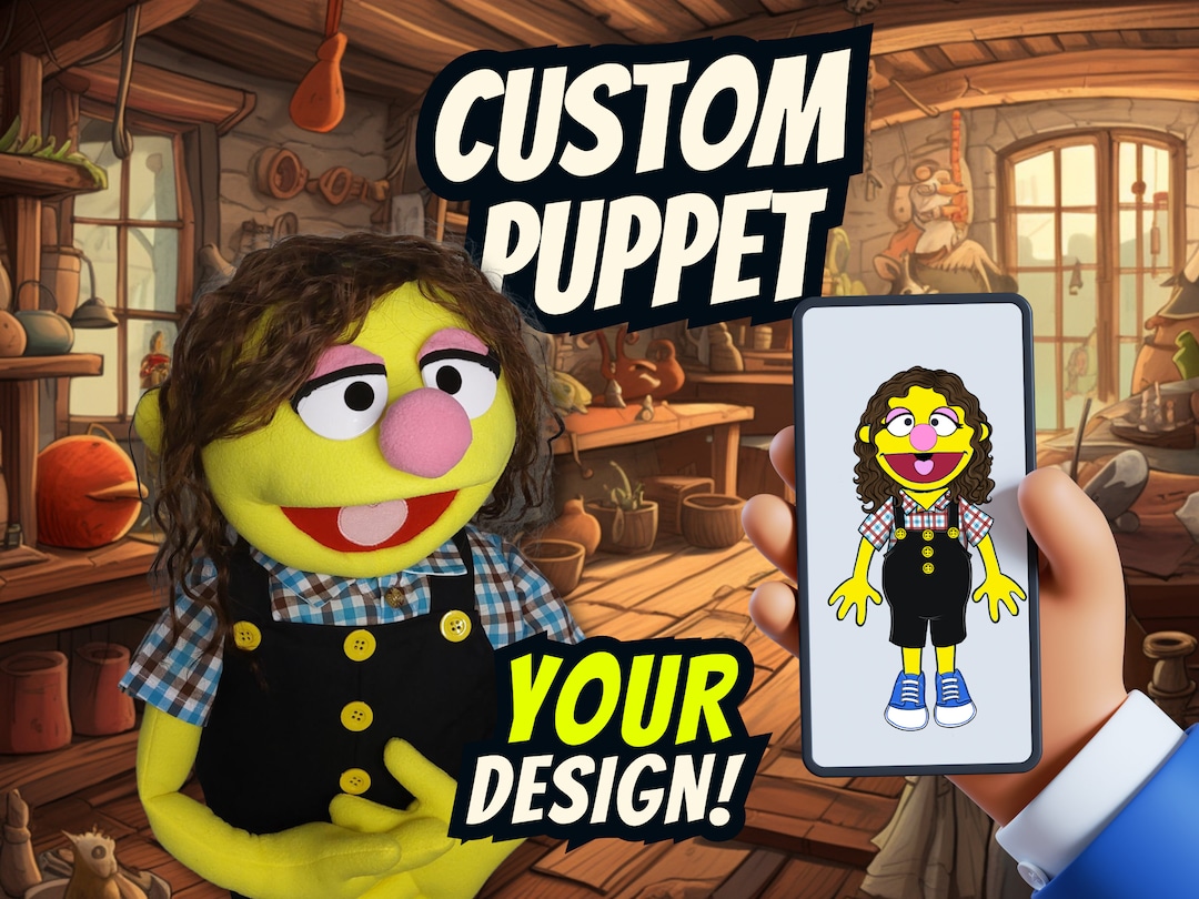 Custom hand hot sale puppets