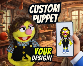 Custom 28” (70 cm) Puppet Package. Design Your Own Puppet. Beautiful Hand-Made Characters. Free Carry Bag, Puppetry Training & Shipping!